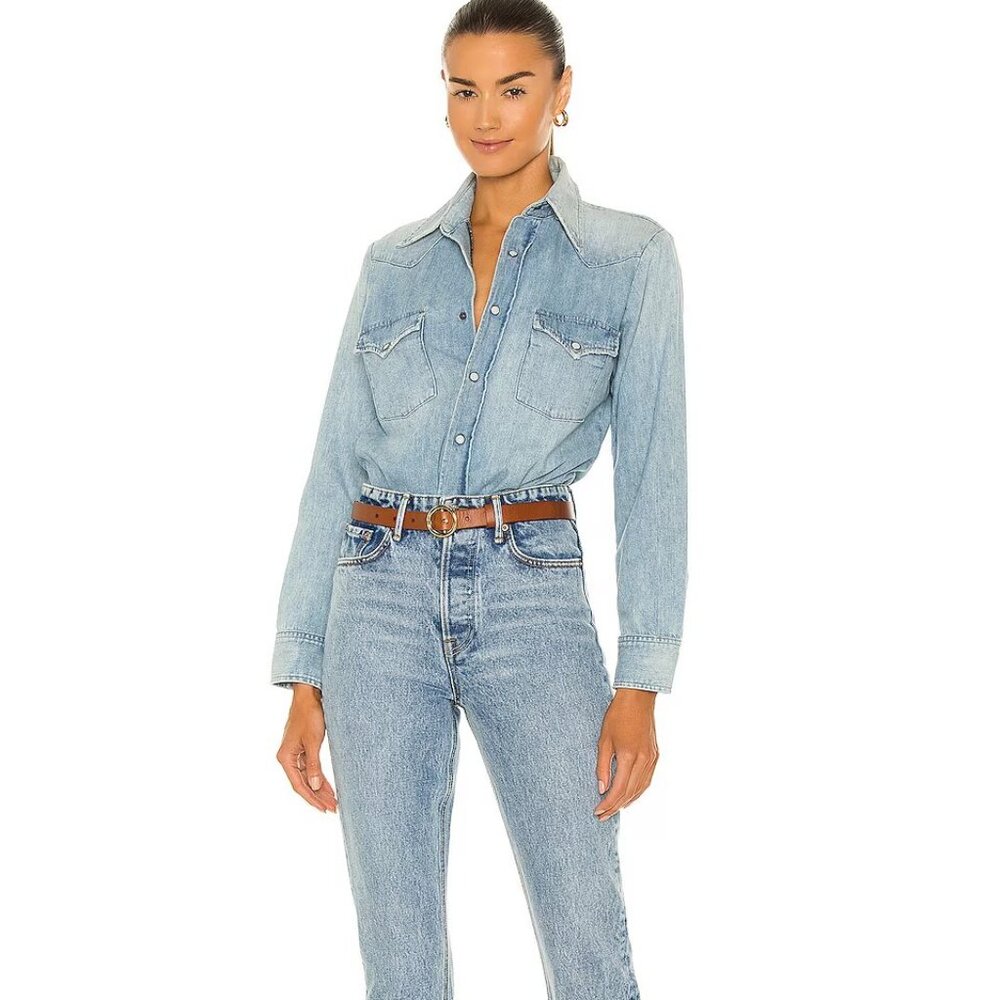 GRLFRND Karolina High Rise Straight Crop NWT